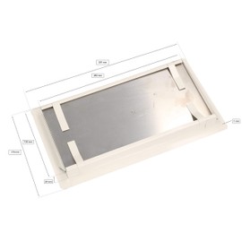 KOTARBAU® Fireplace Door 13 x 26 cm White Inspection Flap Inspection Door Maintenance Door Cleaning Flap Maintenance Opening Inspection Door