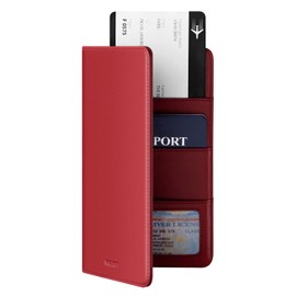 VULKIT Cartera Porta Pasaporte Billetera de Viaje con Bloqueo RFID para Hombres y Mujeres