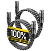 VANDESAIL XLR Kabel 10 Fuß 2er Pack Mikrofonkabel, OFC Geflochtenes