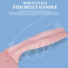 ZINC WEALD Boxed Kitchen Knife Set Block Wheat Straw blades Nonstick for Kitchen Cutting Meat Scissors Ceramic Peeler for Slicing Paring Fruits Vegetables