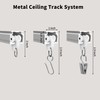 MaKefeile Ceiling Mount Curtains Track Room Divider Privacy Partition Separator