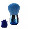 ZzDog Brocha Kabuki Redonda Suave Base Crema O Polvo Azul