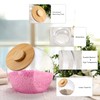 Sumnacon Laundry Pods Container with Wooden Lid, Wide Mouth Laundry