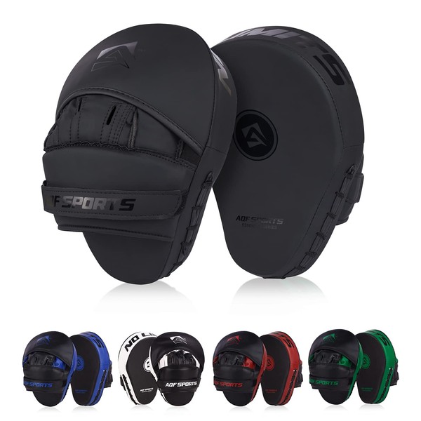 AQF Pair of Rex Leather Focus Pads MMA, Hook and