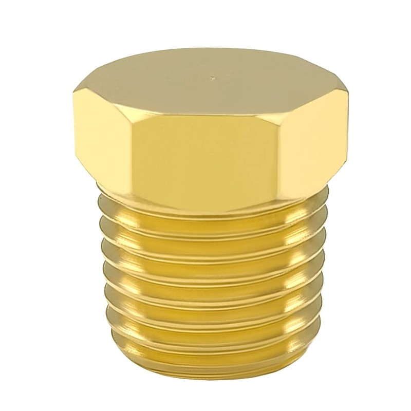 Hooshing 12PCS Pipe Plug 1/8 Inch NPT Male Outer Hex