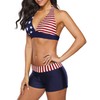 Womens 4th of July Bikini Swimsuits USA Flag Bathing Suits