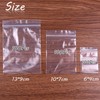 TUPARKA Ziplock Bags, 3 Sizes, 300 Pieces Small Clear Plastic