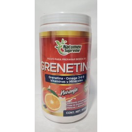 Naturamex Supreme GRENETINA 100% NATURAL HIDROLIZADA ( Orange/Naranja ) Naturamex Supreme Net.500g