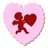 Foose Cookie Cutters Valentine Heart Scalloped Cookie Cutter 4 in,