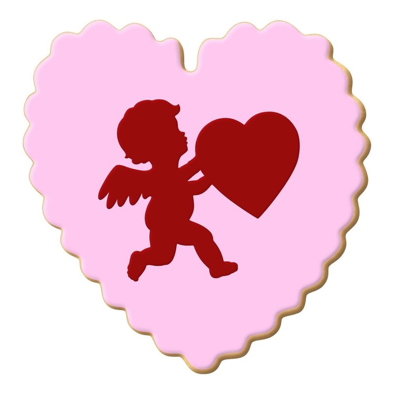 Foose Cookie Cutters Valentine Heart Scalloped Cookie Cutter 4 in,