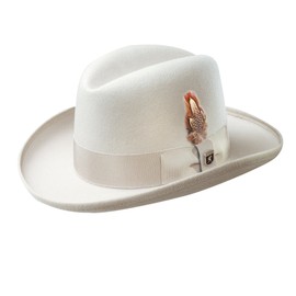 STACY ADAMS Men's Homburg Ivory