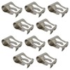 10x Zafina-UP Upgraded Windshield Wiper Arm Link Stainless Steel Clips