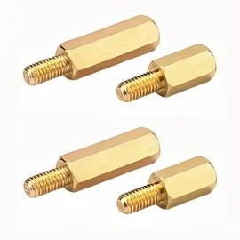 FEEIMOL M2 Spacer Brass Hex Spacer Sleeves PCB Board Spacers Male Female Thread Standoff Bolts M2 x 5 + 3 mm (Pack of 60)