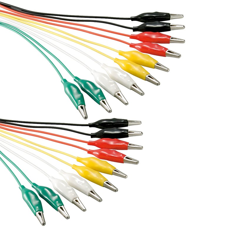 Test Lead 1 Set=10 Pieces and 5 Colors, Length 480