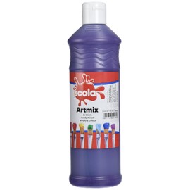 Scola Artmix Purple Ready Mixed Washable Coloured Paint - 600ml
