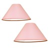 Pack of 2 - Empire Cotton Coolie Lamp Shades for