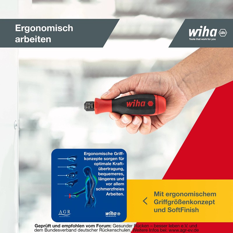 Wiha Fixed Torque Screwdriver EasyTorque (36229) I Fix Adjusted I