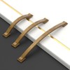 Amerdeco 10 Pack Antique Brass Cabinet Pulls, 3.75 Inch (96mm)