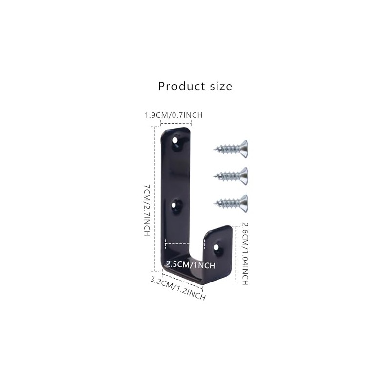 Abvsdu 2PCS Bunk Bed Ladder Hook, 1" Kids Replacement Hardware