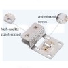 90° Door Hinge Shower Clamp Glass Butt Hinge for 5-8mm