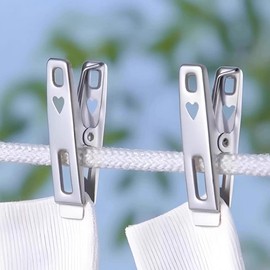 20-Pack Stainless Steel Multi-purpose Hook Clips Stainless Steel Clip A (5cm) - 20 Pack 4ea