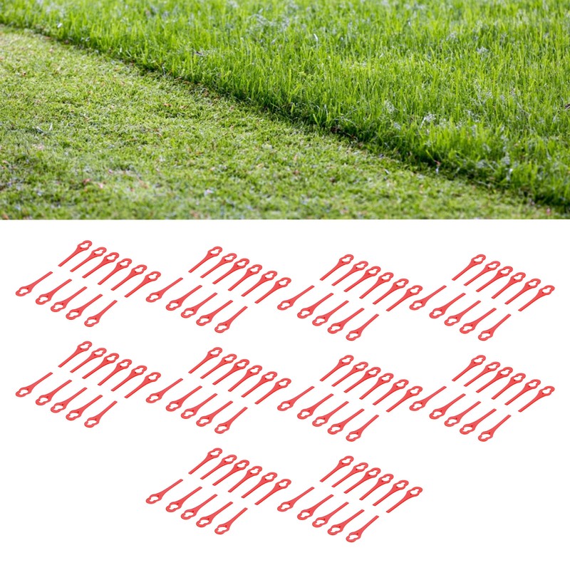 100pcs Replacement Grass Trimmer Blades Lawn Mower Head Cutting Blades