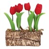 Artificial Tulips Flower Ornament 1:12 Doll House Garden Decor Simulated
