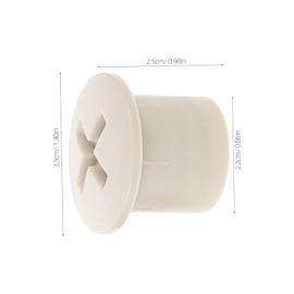 Kisangel 4pcs Slide Screw Caps Plastic Replacement Parts for Slides Fit Weatherproof Design Easy Installation Grey