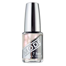 MODE Semi Sheer Frosty Champagne Pink Gold Shimmery Pearly Nail Polish TANGLED IN TULLE Long Lasting Nail Lacquer Color, Chip Resistant Strength, Nourishing Natural Nail Care Protection
