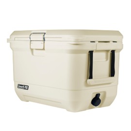 Coleman Pro Heavy-Duty, Desert Sand, 45qt Ultra-Light Premium Hard Cooler, Extra-Thick Insulation Keeps Ice up to 4 Days, 74-Can Capacity