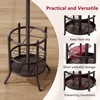Tajsoon Coat Rack Stand with Umbrella Holder, Coat Tree Freestanding