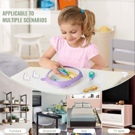 20 Stück Tisch Eckenschutz Baby Kantenschutz Selbstklebend Eckschutzkanten Transparent Tischkantenschutz Ecken Silikon Corner Protection für Verschiedene Möbel Baby Verletzungen zu Schützen