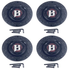 Ballistic Off-Road  Matte Black Wheel Center Cap CAP TS-H56 / 978 Cannon + SCREW