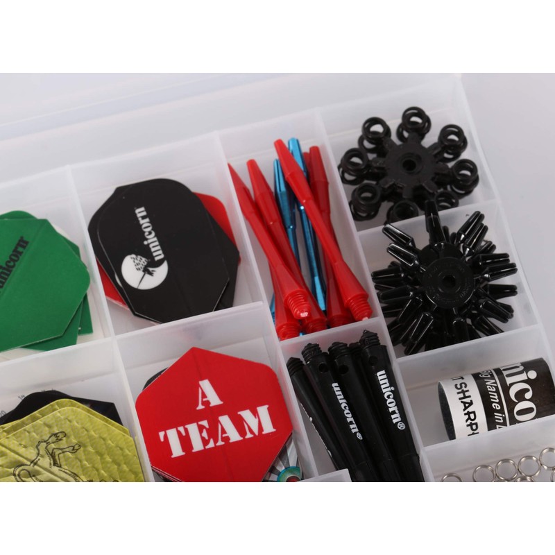 Unicorn Mens Maestro Dart Flights, Black/White/Blue/Red/Green/Silver