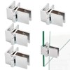 4 Pcs Glass Door Hinge 90 Degree Double Side Shower