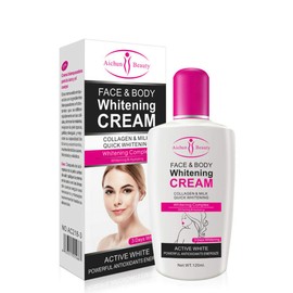 AICHUN BEAUTY 3 Day Quick Whitening Complex Collagen Milk Face and Body Cream Power Antioxidants 120 ml