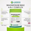 Lindens - Magnesium Max 4-in-1 Complex, 90 Caps - 1