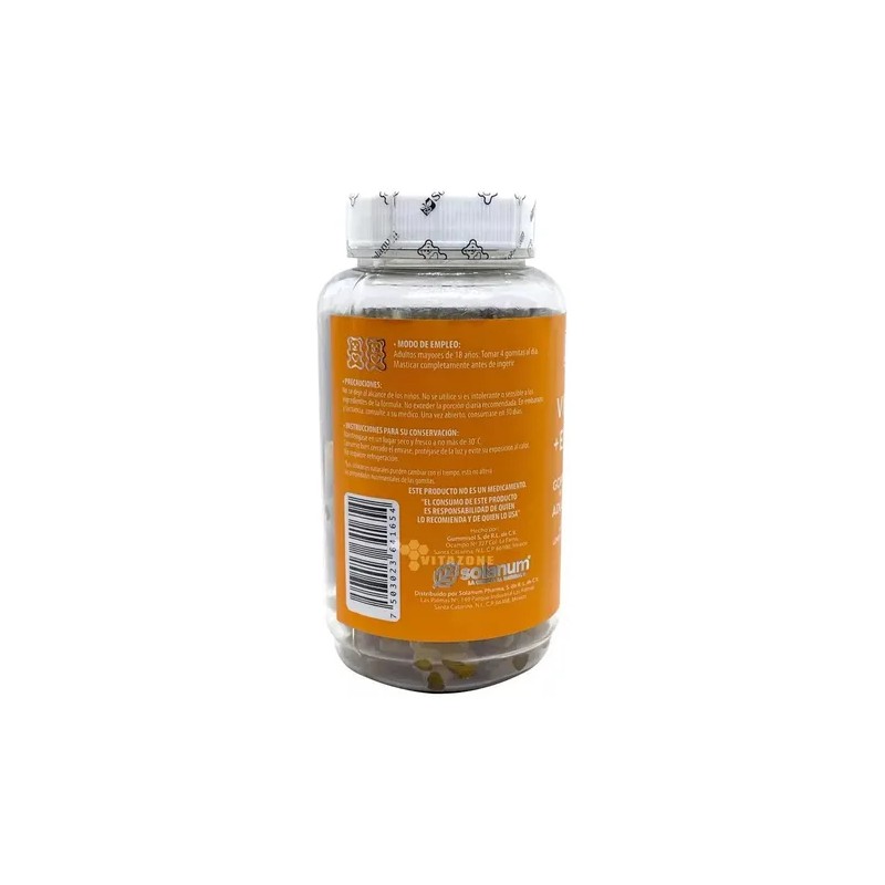 Vitamina C y Equinácea Solanum: Gomitas para Defensas Sabor Limón