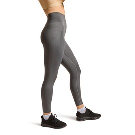 Tommie Copper Knee and Hip Support Compression Leggings - Seamless Comfort for Everyday Use-Gray-Large