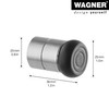 WAGNER Wall and Floor Door Stopper Combination Stick Big Diameter