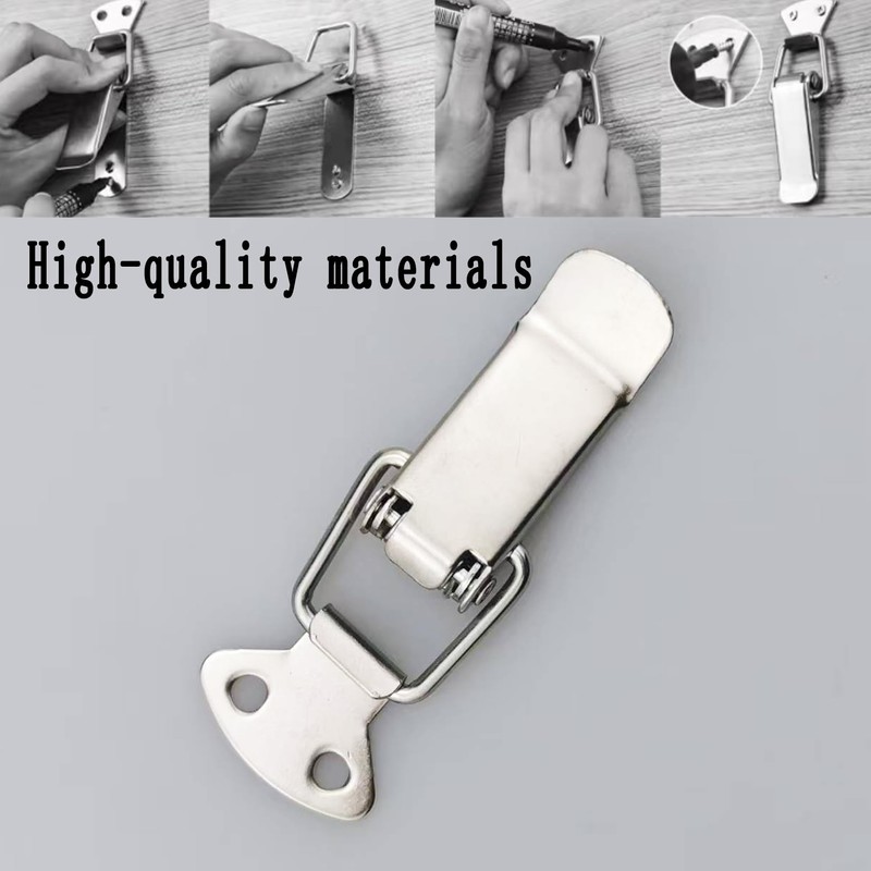 20PCS Stainless Steel Locking Buckle Latches, Toolbox Box Buckle Hasp