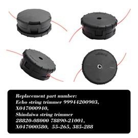 Cluparis Speed Feed 450 Trimmer Head SRM 266 for Echo SRM-266 SRM-266S SRM-266T SRM-266U SRM-280 SRM-280S SRM-280T, Replaces 99944200903 X047000940