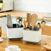 Cutlery Holder Cutlery Organiser Kitchen Utensil Holder (Grey) | 3