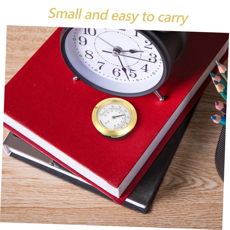 Gatuida Digital Round Thermometer for Tea Boxes Compact Gauge Portable