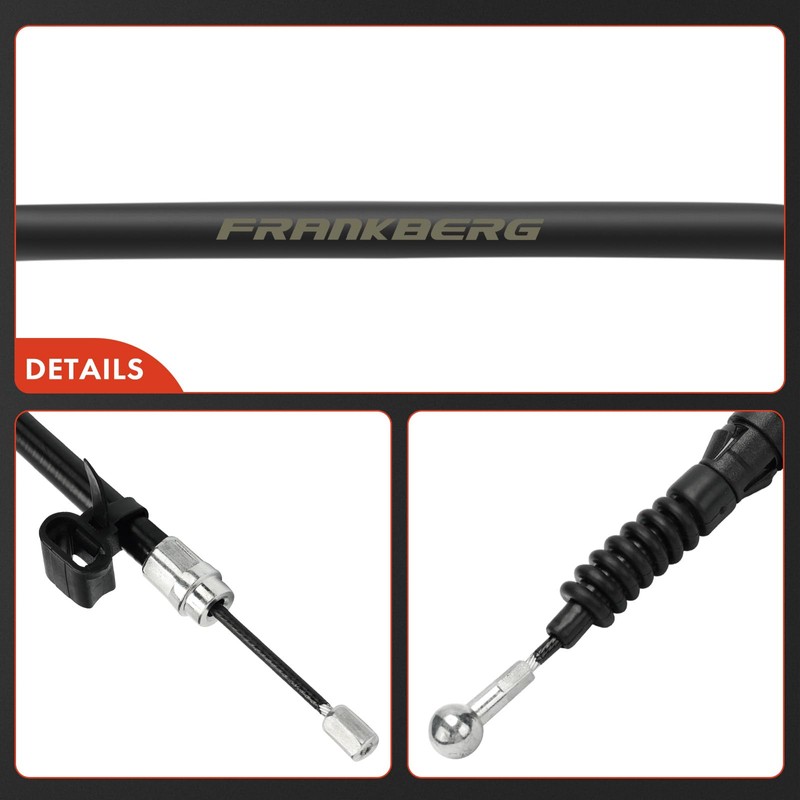 Frankberg Cable Parking Brake Handbrake Ropes Rear Left Compatible with