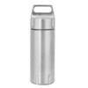 Portable Waterproof Stainless Steel Pills Case Container Bottle Keychain for