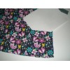 BANNOCK COURT WOMEN SCRUB TOP FLORAL SIZE EXTRA SMALL