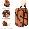 Retro Basketball Travel Toiletry Bag for Boys Men, Waterproof Hanging