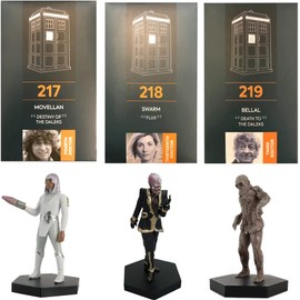 Doctor Who Eaglemoss Movellan Swarm Bellal Figure Trio Set 1:21 Scale Hand Painted Collector Boxed Model Figurine #217#218#219