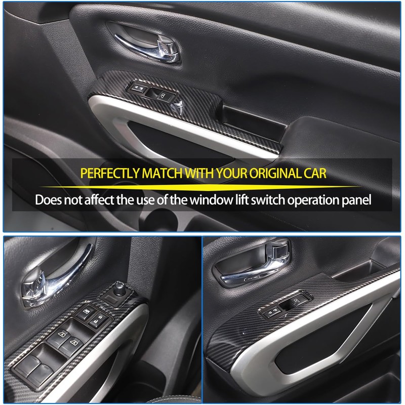 Fgtagtal Window Lift Switch Cover Compatible with Nissan Titan 2016-2023,